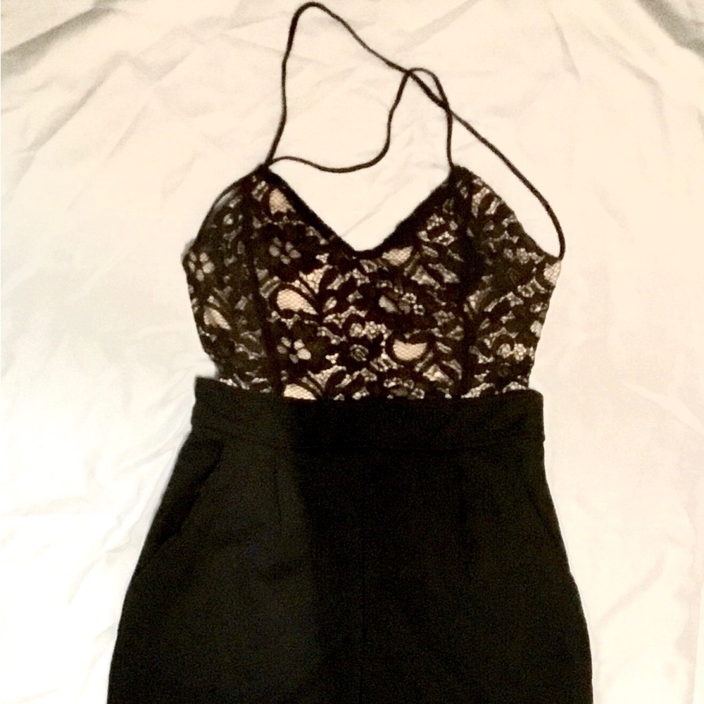 Elegant Black Lace Jumpsuit